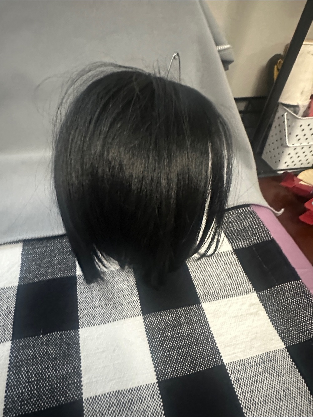 Black Short Straight Women's Topper wig piece  - Unbranded NWT